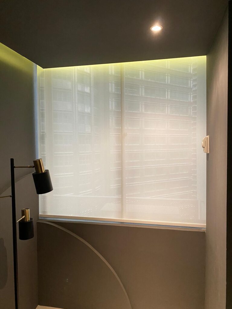 Wabi saying sheer roller blinds